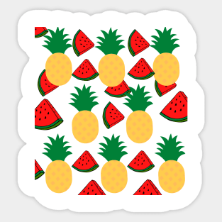 Pineapple and Watermelon Sticker
